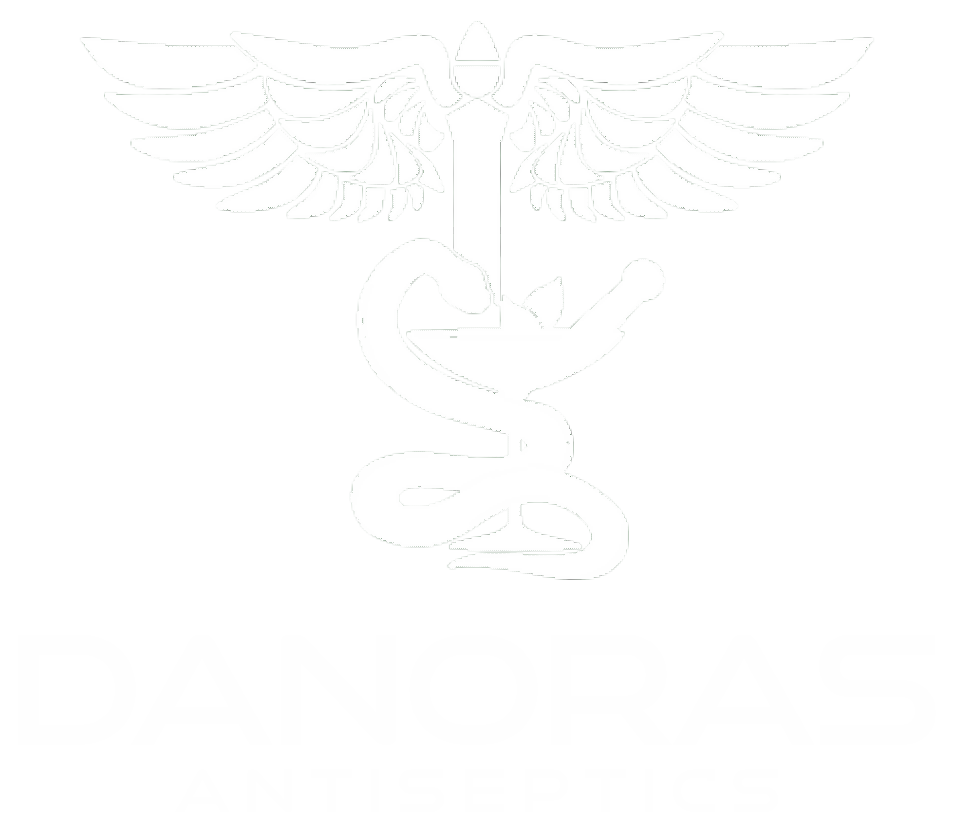 Danoras Logo White